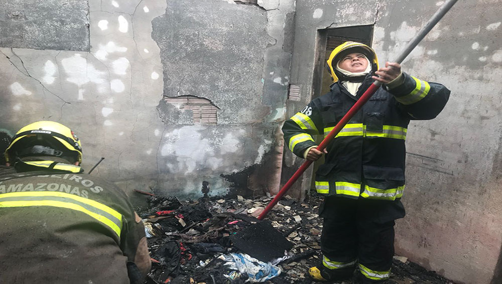 Incêndio atingiu casa no Nova Vitória