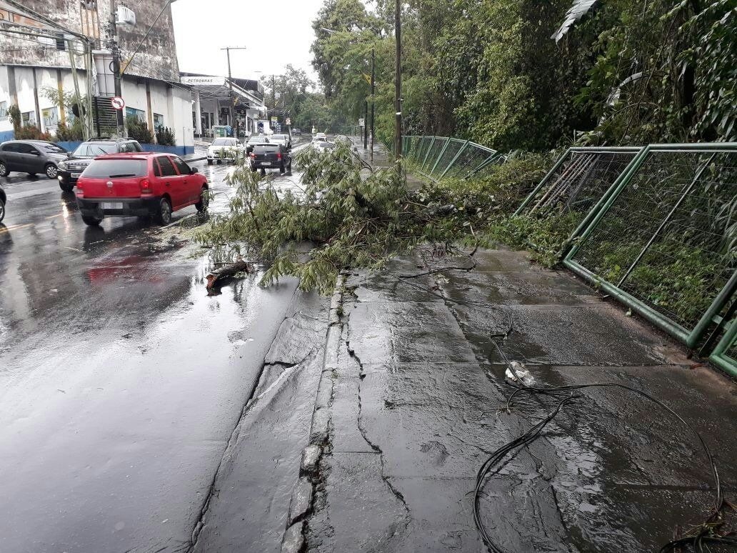 Chuva forte causou estragos na cidade Chuva forte causou estragos na cidade