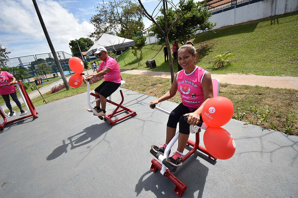 Academia ao ar livre na Minivila Olímpica Jair Sampaio Academia ao ar livre na Minivila Olímpica Jair Sampaio