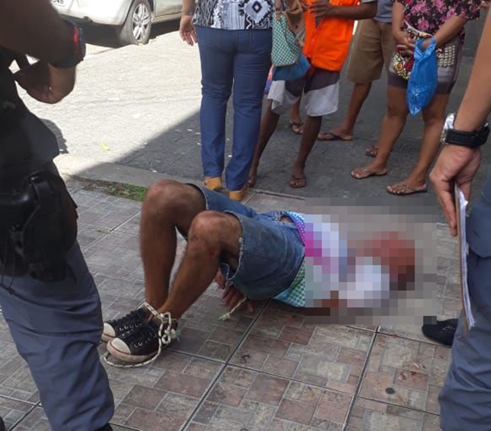 Homem assaltou loja e acabou preso após apanhar Homem assaltou loja e acabou preso após apanhar