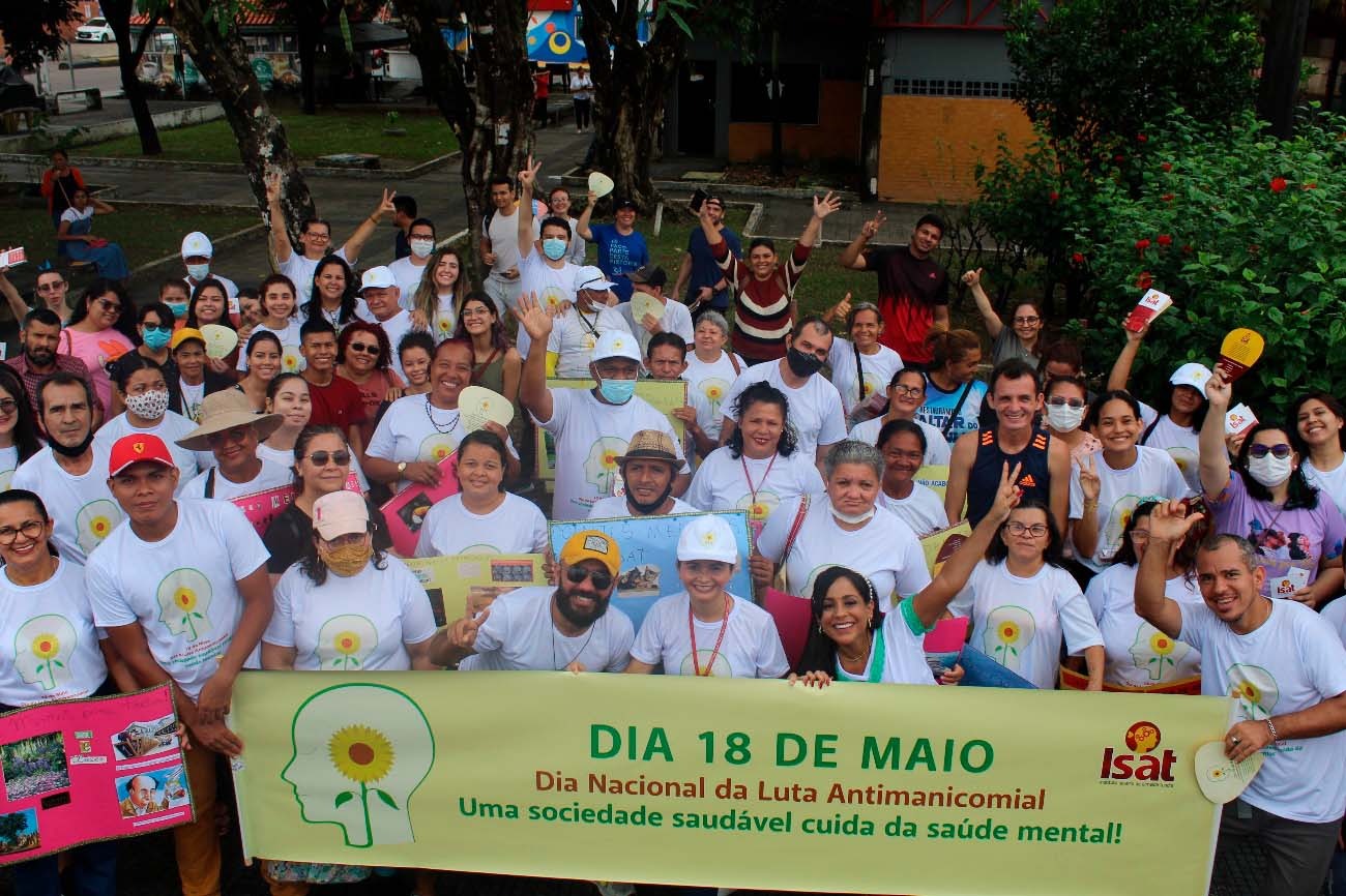 Em Manaus, ISAT realiza ação no Dia Nacional da Luta Antimanicomial Em Manaus, ISAT realiza ação no Dia Nacional da Luta Antimanicomial