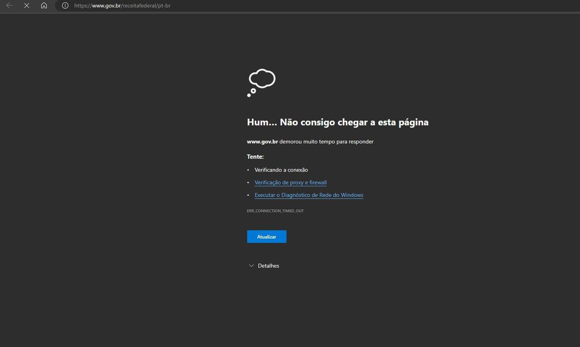Site da Receita apresenta instabilidade ap&oacute;s grande volume de acessos