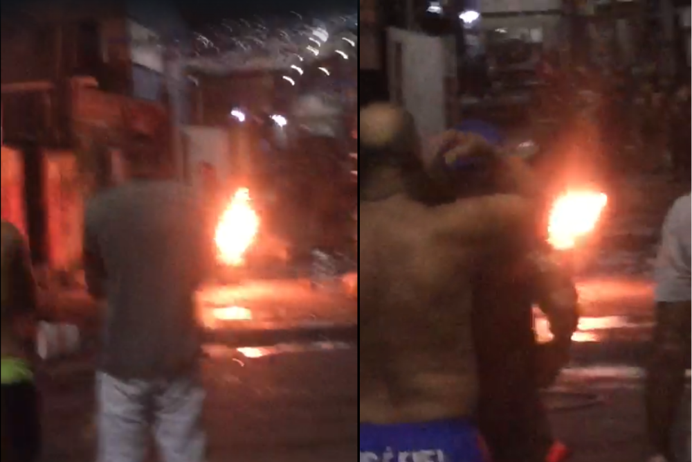 Explosão de botija de gás causa incêndio em residência no Santo Agostinho Explosão de botija de gás causa incêndio em residência no Santo Agostinho