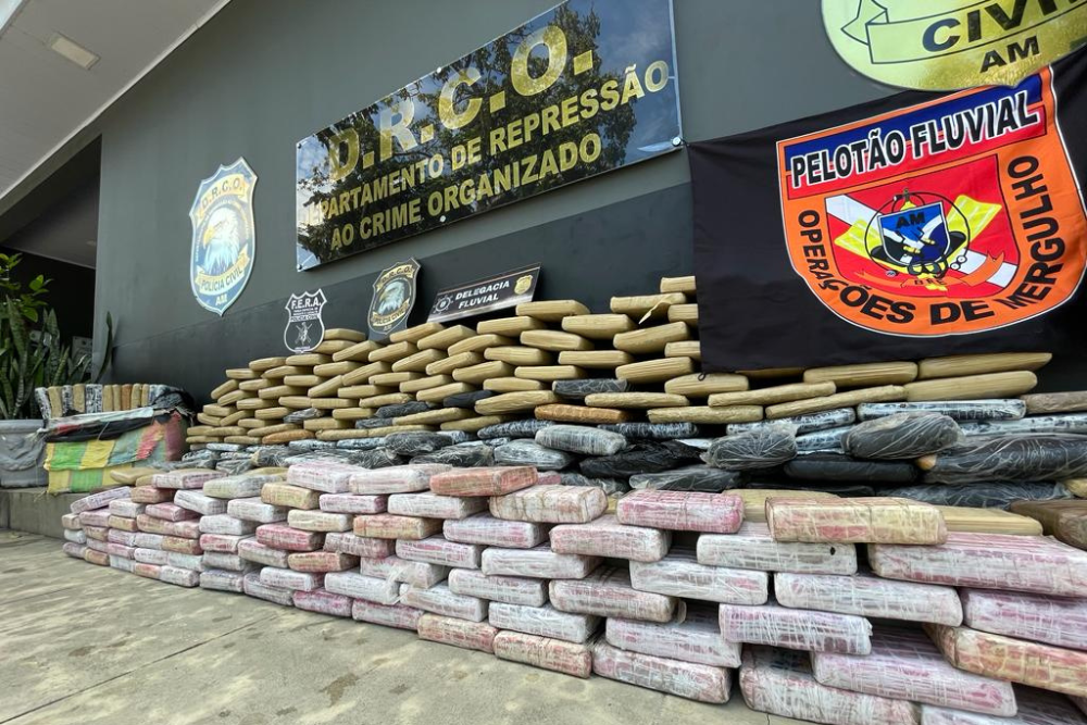 Amazonas apreendeu mais de 7 toneladas de drogas no primeiro semestre do ano Amazonas apreendeu mais de 7 toneladas de drogas no primeiro semestre do ano