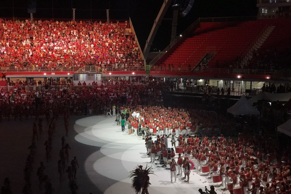 Ensaio geral do Garantido lota arquibancadas do Bumb&oacute;dromo 