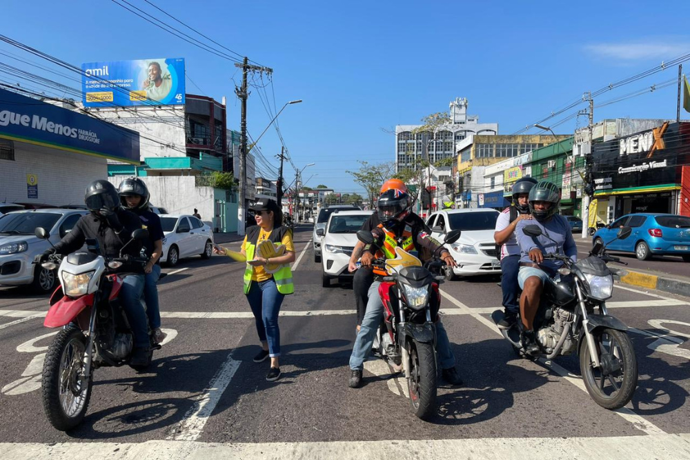 Ação educativa marca o Dia do Motociclista em Manaus Ação educativa marca o Dia do Motociclista em Manaus