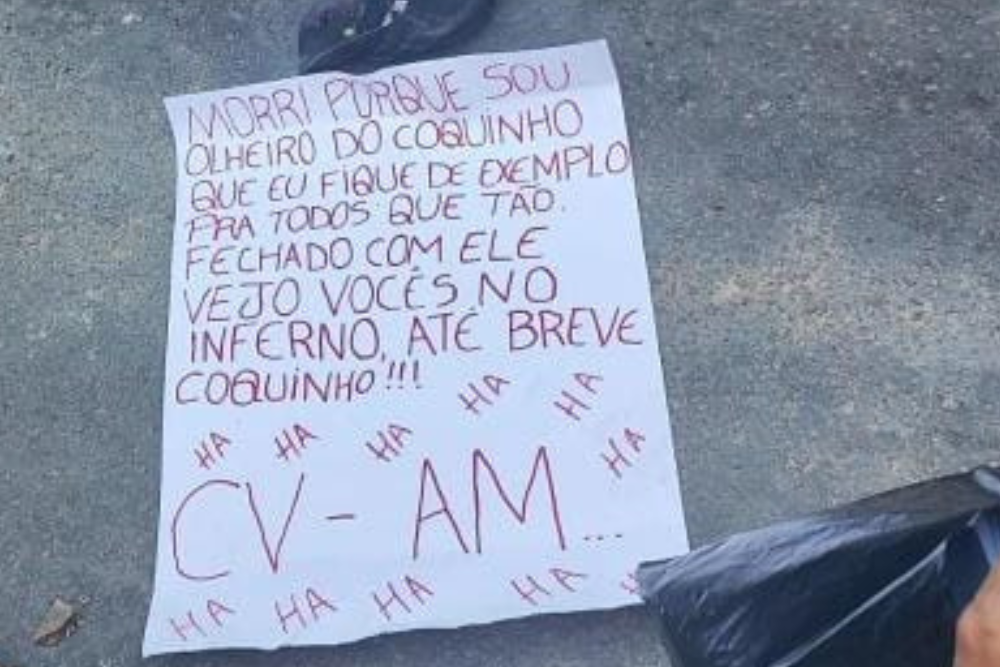 &ldquo;Morri porque sou olheiro&rdquo;, diz bilhete deixado ao lado de corpo no S&atilde;o Francisco