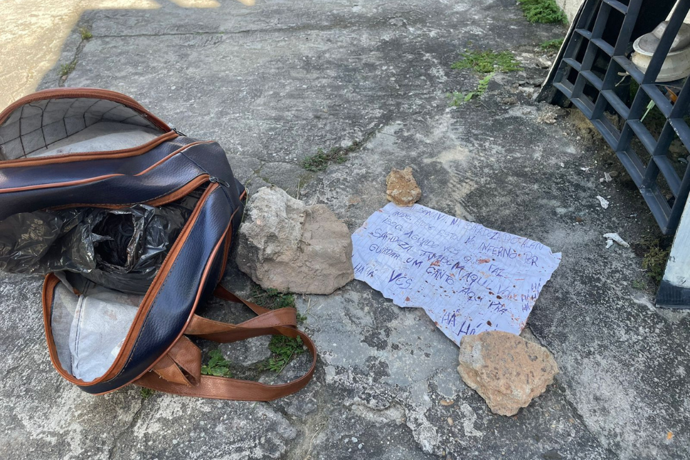 Bolsa com cabe&ccedil;a humana e bilhete &eacute; encontrada no S&atilde;o L&aacute;zaro