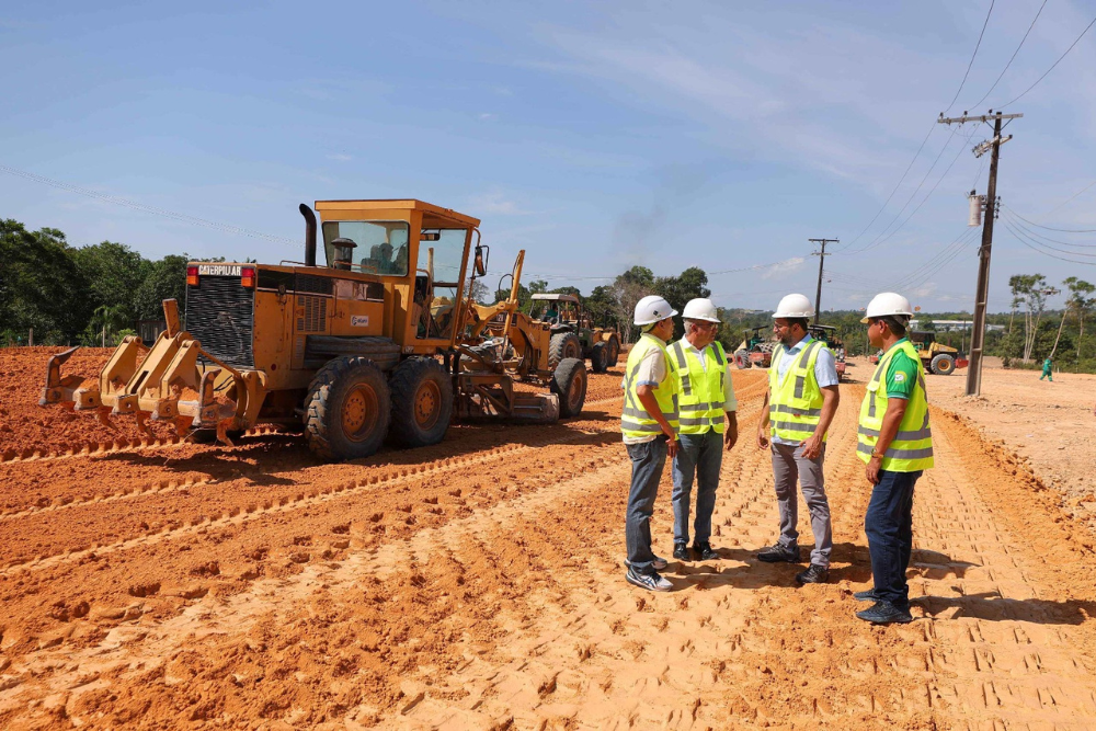 Wilson Lima vistoria obras de construção do Complexo Viário Anel Leste Wilson Lima vistoria obras de construção do Complexo Viário Anel Leste