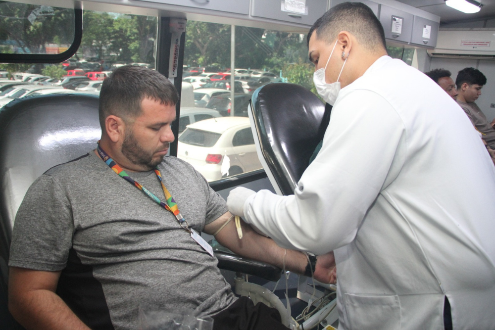 Prefeitura e Hemoam promovem campanha de doação de sangue Prefeitura e Hemoam promovem campanha de doação de sangue