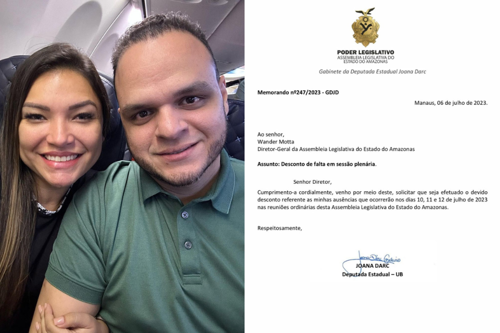 Joana Darc diz que faltas serão descontadas de seu salário: "Não dava para remarcar a passagem" Joana Darc diz que faltas serão descontadas de seu salário: "Não dava para remarcar a passagem"