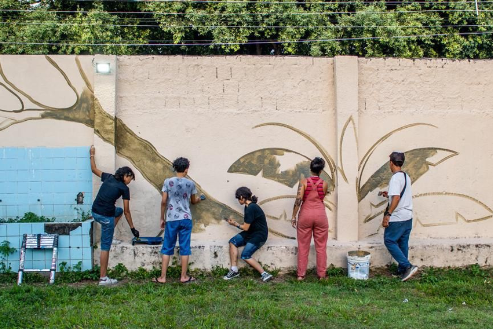 Raiz Campos leva 'Arte Urbana na Escola' para alunos de escola pública de Manaus Raiz Campos leva 'Arte Urbana na Escola' para alunos de escola pública de Manaus