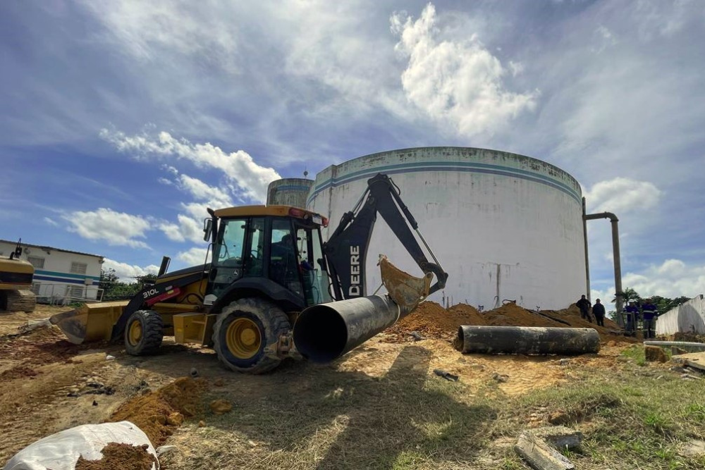 Obras garantem melhorias no abastecimento de água no conjunto Boas Novas Obras garantem melhorias no abastecimento de água no conjunto Boas Novas