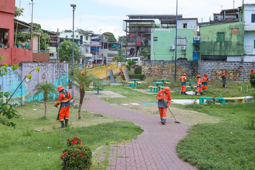 Parceria entre Governo e Prefeitura garante manuten&ccedil;&atilde;o de parques do Prosamin