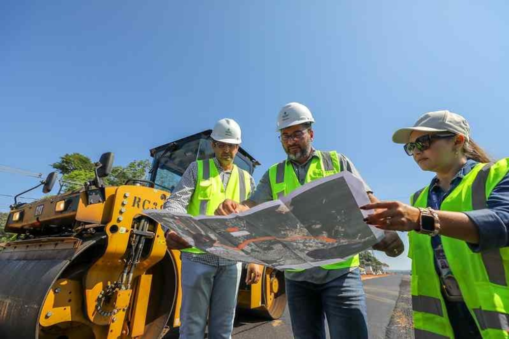 Wilson Lima vistoria reta final dos trabalhos no Complexo Viário Anel Sul Wilson Lima vistoria reta final dos trabalhos no Complexo Viário Anel Sul