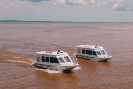 Bandidos furtam ambulancha do Samu no porto de São Raimundo