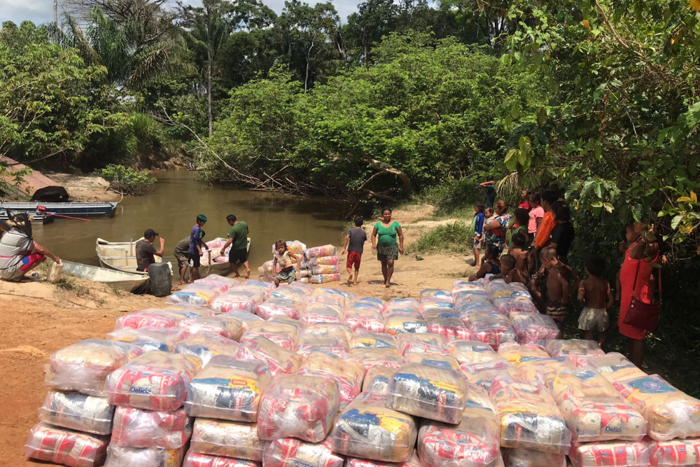 For&ccedil;as Armadas j&aacute; entregaram mais de 30 mil cestas de alimentos para Terra Ind&iacute;gena Yanomami