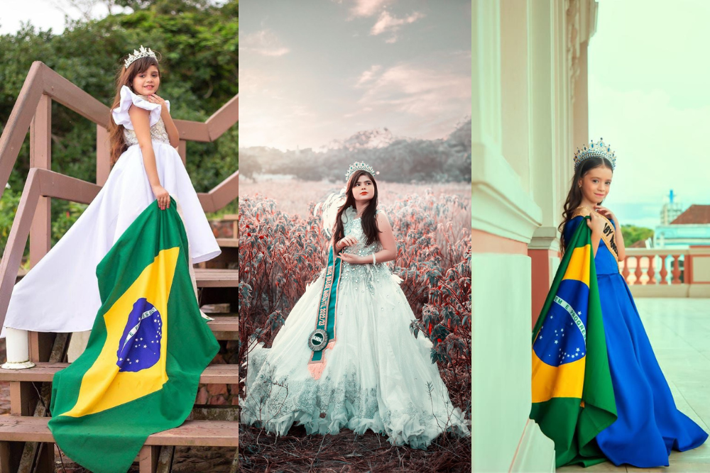 Mini misses amazonenses representam Brasil em concursos internacionais Mini misses amazonenses representam Brasil em concursos internacionais