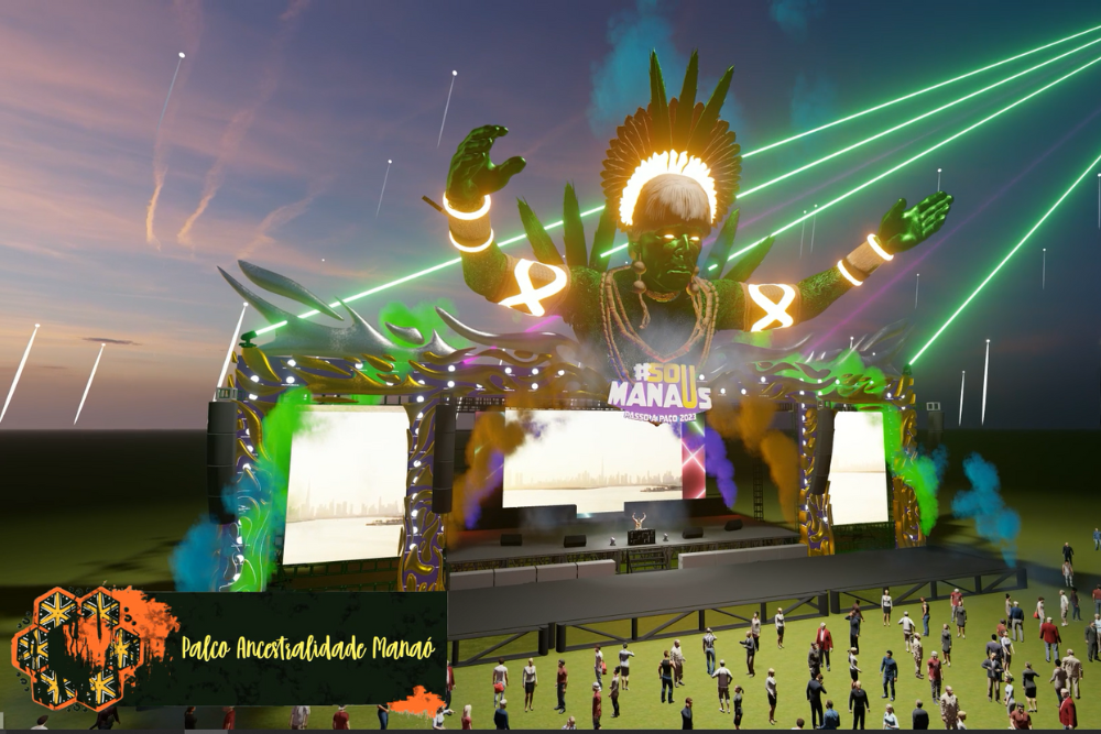 Artistas Juarez Lima e Thyago Lima assinam palco "Guardião da Amazônia" do Sou Manaus 2023 Artistas Juarez Lima e Thyago Lima assinam palco "Guardião da Amazônia" do Sou Manaus 2023